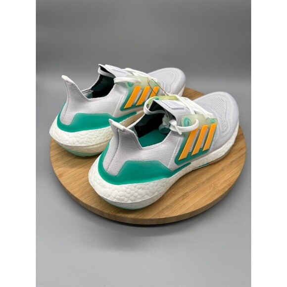 Adidas Shoes White UltraBoost 22 Running Sneakers Miami Dolphins GX5463 Mens 8 - Picture 3 of 13